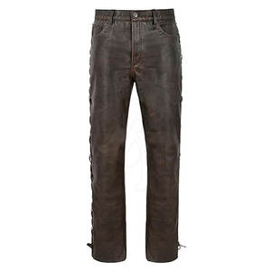 Pantalon en cuir léger pour hommes en vente Vêtements décontractés Pantalon en cuir pour hommes de qualité supérieure - Product Image 2