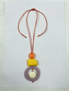 สร้อยคอเรซินทำด้วยมือมีศิลปะสร้อยคอจี้ดอกไม้ทำจากเรซินลูกปัดเรซินออกแบบได้ตามต้องการสำหรับสร้อยคอดีไซน์ที่แปลกใหม่ - Product Image 3