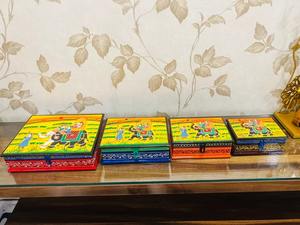 Rafasthani haat และงานฝีมือตกแต่งกล่องเครื่องประดับไม้กับภาพวาด rajasthani-จัดเครื่องประดับผู้หญิงและตัวเลือกของขวัญ - Product Image 6
