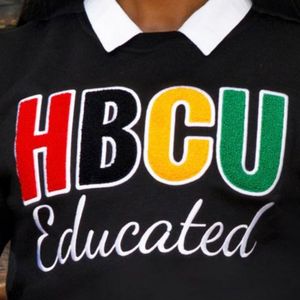 HBCU Educated Chenille Embroidered Sweatshirt Unisex Custom College Style Crewneck Pullover Fleece Casual Streetwear <b>Top</b> - Product Image 3