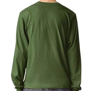 Camiseta de manga larga para hombre, cuello redondo, informal, de color sólido, tela suave, para uso diario, estilo urbano - Product Image 5