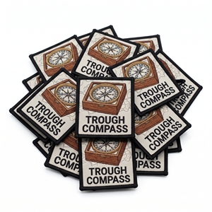Parches Bordados Personalizados al por Mayor con Diseño de Brújula Redonda, Fabricante de Insignias para Entrenamiento al Aire Libre - Product Image 3