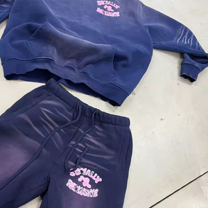 Los Mejores Fabricantes de Ropa de Pakistán, Pantalones Acampanados Personalizados, Estilo Vintage, Lavado Ácido, Estampado Degradado, Chándal de Algodón para Hombre - Product Image 6