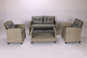 Conjunto de Muebles de Jardín de Mimbre y Acero Moderno de Alta Gama, 2 Taburetes, 6 Plazas, para Uso en Parques, Fábrica de Muebles Phu Linh - Product Image 2