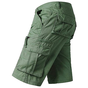 CasualSweat Pantalones Cortos Deportivos Personalizados para Hombre, Ropa de Calle de Hip Hop, Color Caqui Cargo - Product Image 3