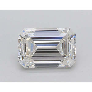 IGI Certified 2.04 CT Lab Grown Emerald Cut <b>Diamond</b> <b>Earrings</b> Silver F Color VS1 Clarity Excellent Polish - Product Image 1