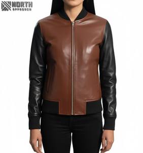 Chaquetas de cuero de moda para mujer de diseño personalizado de alta calidad a la venta chaqueta de cuero transpirable a precio barato para mujer cuero personalizado - Product Image 1