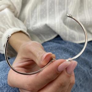 สร้อยข้อมือเพชรสีขาวชุบทอง925สเตอร์ลิงสีเงินสเตอร์ลิงสำหรับผู้หญิงได้รับการรับรองจากร้าน IGI สไตล์โมเดิร์น - Product Image 3