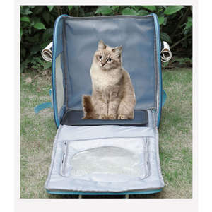 Sac de transport en gros pour animaux de compagnie Sac de voyage souple pour animaux de compagnie Respirant Grande capacité Voyage de luxe Chat Sac à dos pour animaux de compagnie - Product Image 2