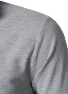 2025 nuevo verano sólido de punto de manga corta para camisa de negocios de los hombres de solapa de moda Casual Delgado transpirable - Product Image 4