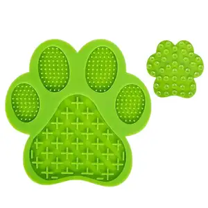 Almohadilla de silicona personalizada para lamer perros, diseño abierto, para comer lentamente, alivio de ansiedad para perros, entrenamiento de baño, aseo