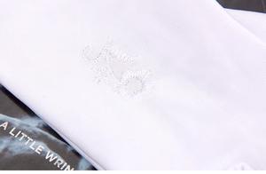 Elegant Daisy Flower Satin Elbow Long Finger <b>Bridal</b> <b>Gloves</b> for Wedding and Party Wear - Product Image 2