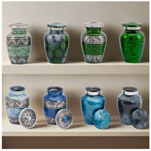 Urne funéraire décorative d'intérieur moderne et classique de designer, finition faite à la main pour cendres humaines ou animaux de compagnie - Product Image 5