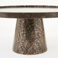 Table basse de salon moderne, simple et luxueuse, petite et grande table d'appoint ronde en acier inoxydable