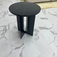Table basse moderne convertible en bois de frêne massif plaqué PVD pour salon avec garantie de 2 ans