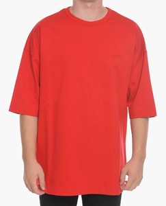 Nueva llegada camiseta de lujo Unisex Logotipo de impresión personalizada cuello simulado cuello redondo Camiseta en blanco camiseta de gran tamaño para hombres al por mayor BD - Product Image 2