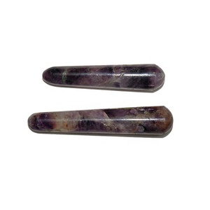 Point de massage en cristal Lapis Lazuli à 16 facettes fait à la main pierre semi-précieuse naturelle pour la méditation pour les facettes à facettes - Product Image 4