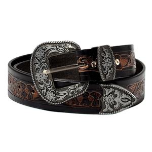 Cinturón de Cuero Vacuno para Mujer al por Mayor, Diseño Clásico Vintage, Hebilla Decorativa de Acero, Ancho de 1-1.5 Pulgadas, Opciones de Longitud Personalizada - Product Image 3