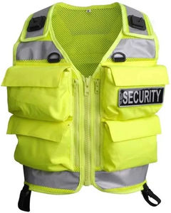 Gilet de sécurité réfléchissant haute visibilité 2025 pour hommes, manches longues, vêtements de travail haute visibilité en polyester - Product Image 4