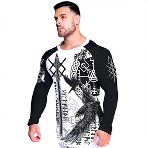 2024 haute qualité Logo personnalisé imprimé MMA Rash Guard hommes à manches longues Fitness vêtements de sport chemises en gros MMA vêtements de sport - Product Image 5