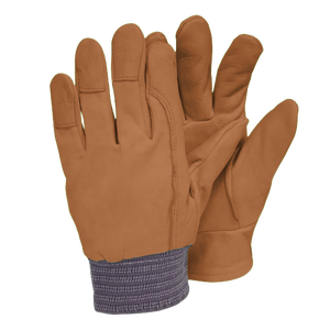 Guantes de conducción de cuero de vaca de primera calidad, suaves y cómodos con protección duradera para ensamblaje de camiones para seguridad en el trabajo industrial - Product Image 5