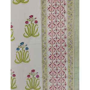 High Quality Block Printed Flat <b>Sheet</b> <b>Fitted</b> Bed <b>Sheets</b> in King <b>Queen</b> Twin Sizes for Bedroom Hotel or Hospital Use - Product Image 1