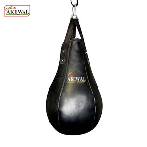 Akewal Nouveaux sacs de frappe robustes de couleur noire pour l'entraînement de boxe avec logo imprimé personnalisé - Product Image 5