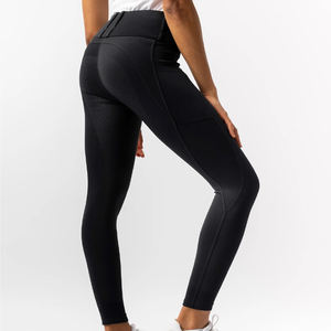 กางเกงขี่ม้าผู้หญิง ผ้าโพลีเอสเตอร์ผสมสแปนเด็กซ์ ทนทาน แบบเต็มตัว สำหรับขี่ม้า - Product Image 5