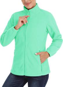 Chaqueta cálida de invierno con cremallera para mujer, forro polar suave con patrón estampado, relleno de algodón transpirable, cierre de cremallera de talla grande - Product Image 2