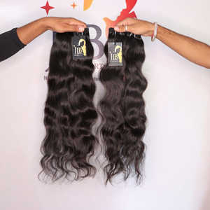 Extensions de cheveux humains temple indien brut bouclés Deep wave lace Frontal Perruques Deep wave faisceaux Deep wave avec HD Swiss Lace Frontal - Product Image 2