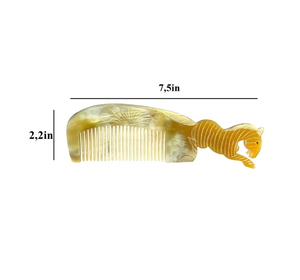 Diseño de moda Cuerno de búfalo Pelo rizado Diseño de peces Artesanía Venta caliente Uso de peine para peine de cabello y barba - Product Image 6