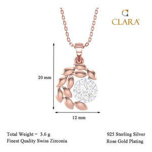Collier pendentif CLARA en argent sterling 925, chaîne vintage tendance, plaqué or, acier inoxydable, motif géométrique végétal, cadeau - Product Image 4
