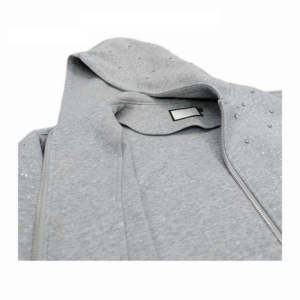 Sudadera con Capucha de Alta Calidad, Personalizada, Bordada, con Cuentas, Colorida, con Diamantes, para Otoño, 100% Algodón, para Hombre, Gruesa - Product Image 3