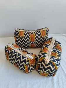 Set Of 3 Cotton Quilted Makeup <b>Bag</b> & Organizer Cotton <b>Toiletry</b> Case Travel <b>Bag</b> Tiger Print Makeup <b>Bag</b> <b>Toiletries</b> Organizer <b>Bag</b> - Product Image 2