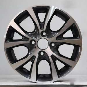 Jantes en alliage classiques pour Accent 2014 Performance rétro 14/15/16 pouces, roues en maille à formage à flux, lèvre argentée usinée, 4x100, neuves - Product Image 3