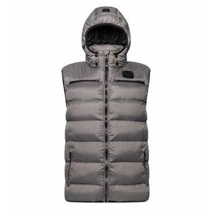 Vestes sans manches de style urbain pour hommes Gilet léger à capuche respirante Vêtements de travail d'extérieur d'hiver avec revêtement en toile - Product Image 5