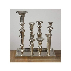 Bougeoir à 3 bras en métal fait à la main décoration de table pour éclairage de Noël à la maison pour plateau pilier ou pot à bougie - Product Image 3