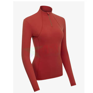 Camiseta ecuestre de manga larga para mujer de gama alta superventas, capa base para montar a caballo, ropa deportiva al por mayor - Product Image 3