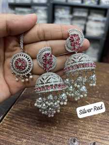 Jhumkka Jhumkas หรูหราสำหรับผู้หญิงเหมาะสำหรับใส่ไปงานปาร์ตี้เทศกาล - Product Image 2