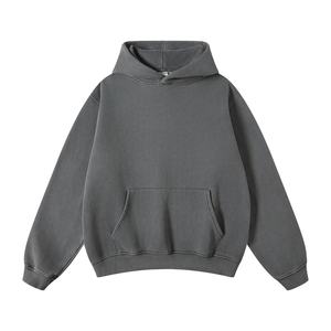 Comprar Sudadera con Capucha Nueva Personalizada de Algodón Grueso de 420 Gramos sin Cordón con Cremallera para Hombre, Estilo Urbano Oversize, Venta al por Mayor - Product Image 3