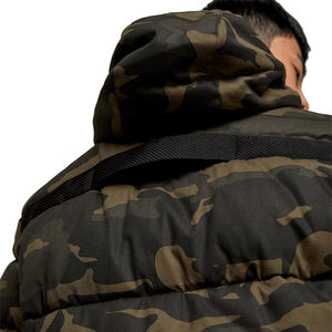 แจ็กเก็ตขนปลาปักเป้าสำหรับผู้ชายผ้าแคนวาสแขนยาวระบายอากาศได้ดีปกตั้งได้ตามต้องการสไตล์สตรีท - Product Image 4