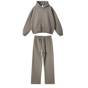 Sweat-shirt à capuche de haute qualité en polaire épaisse Premium Chaud pour l'hiver Sweat-shirt élégant décontracté Streetwear tendance Ensemble de survêtement - Product Image 1