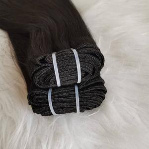 100% paquets bruts non transformés de vague d'eau vierge de temple indien naturel couleur noire donneur unique cheveux Double fournisseur de trame de Machine - Product Image 1