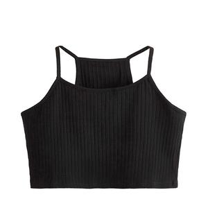 Débardeurs courts pour femmes, couleur personnalisée, été, légers, coupe ajustée, séchage rapide, respirants, écologiques, style japonais, grande taille - Product Image 2