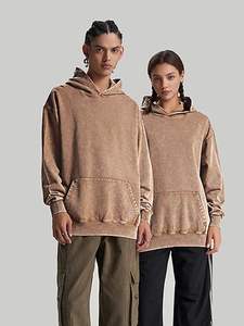 Sudadera con capucha de gran tamaño para mujer, jersey con logotipo personalizado, sudadera de lana de manga larga OEM, proveedor de fábrica al por mayor - Product Image 3