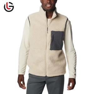 OEM chaqueta de invierno informal para los hombres al por mayor de la fábrica de suministro de lana sin mangas chaleco Reversible cálido chaleco - Product Image 1