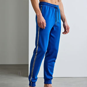 Sportswear Jogging Drawstring <b>Waist</b> Sweatpants <b>Men's</b> Breathable Heavyweight Streetwear Slim Fit Trouser Pajama <b>Men</b> - Product Image 2