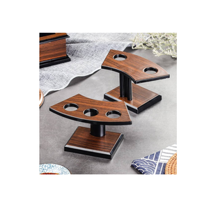 Support de crème glacée à cône alimentaire en bois Récipient de nourriture Cône de crème glacée en bois pour bar à usage artisanal pour la vente - Product Image 5