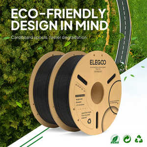 Filamento para Impresora 3D Elegoo PLA Plus Negro de 10 kg, 5 kg Extruido, Más de 20 Tipos, Incluyendo TPE, PCL, HIPS, PETG, TPU, ABS, PA, PP, PPS, PEEK, Nylon, POM - Product Image 4