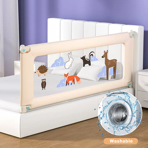 Nhà Máy Trực Tiếp Cung Cấp Thiết Kế Ban Đầu Giường Hàng Rào Cho Bé Có Thể Gập Lại Kim Loại Giường Hàng Rào Chống-Rơi Bảo Vệ Đường Sắt An Toàn Cho Trẻ Em - Product Image 4